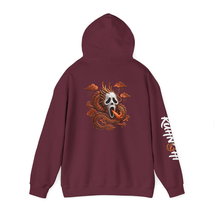 Hoodie — Ghost Mask Koi Dragon Graphic Hooded Sweatshirt