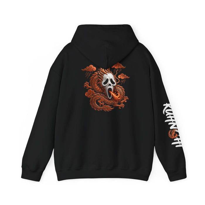 Hoodie — Ghost Mask Koi Dragon Graphic Hooded Sweatshirt