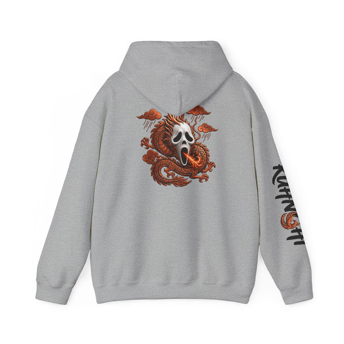Hoodie — Ghost Mask Koi Dragon Graphic Hooded Sweatshirt