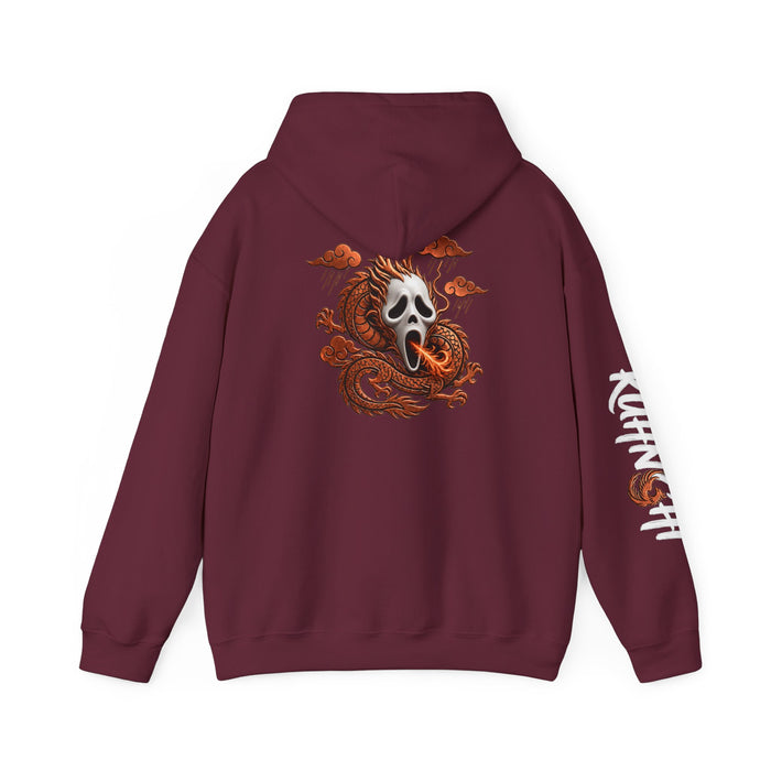 Hoodie — Ghost Mask Koi Dragon Graphic Hooded Sweatshirt