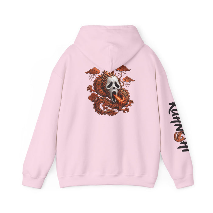 Hoodie — Ghost Mask Koi Dragon Graphic Hooded Sweatshirt