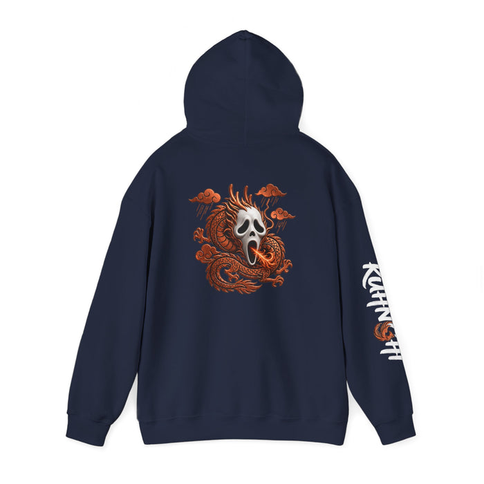 Hoodie — Ghost Mask Koi Dragon Graphic Hooded Sweatshirt