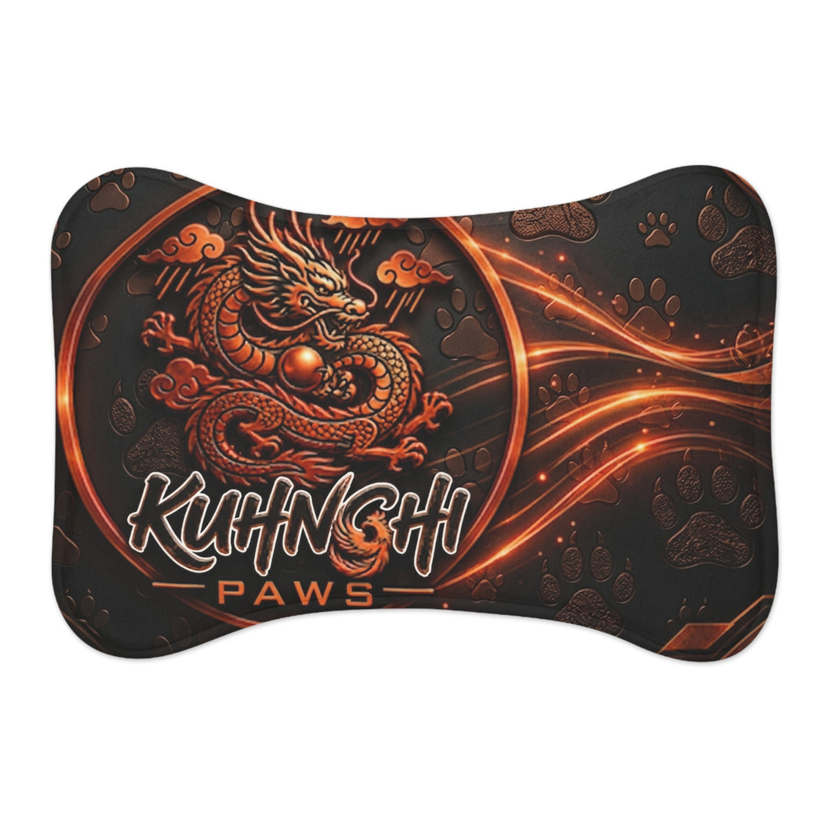 Dragon Paws Pet Feeding Mat — Non-Slip Waterproof Bowl Placemat