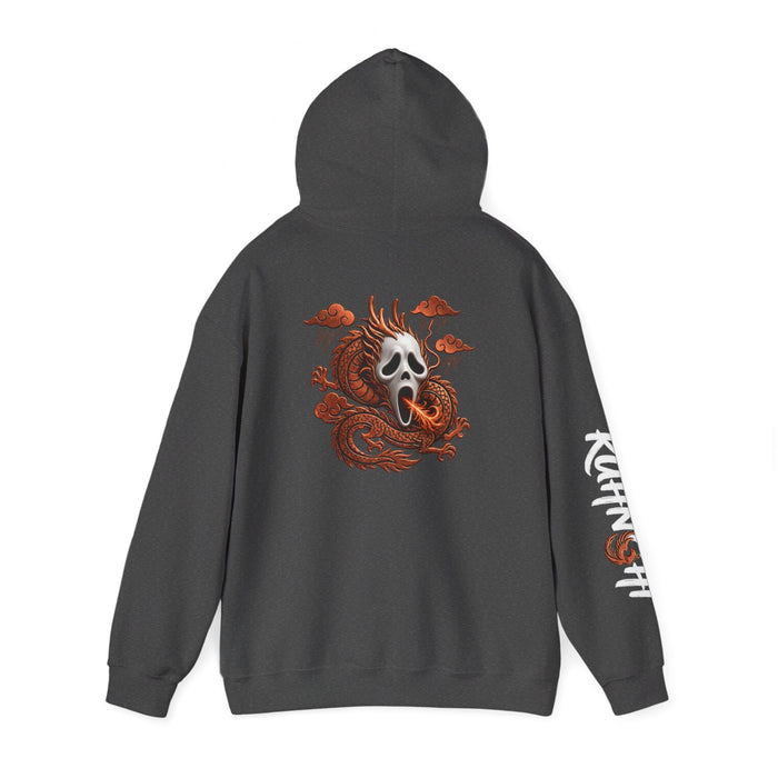 Hoodie — Ghost Mask Koi Dragon Graphic Hooded Sweatshirt