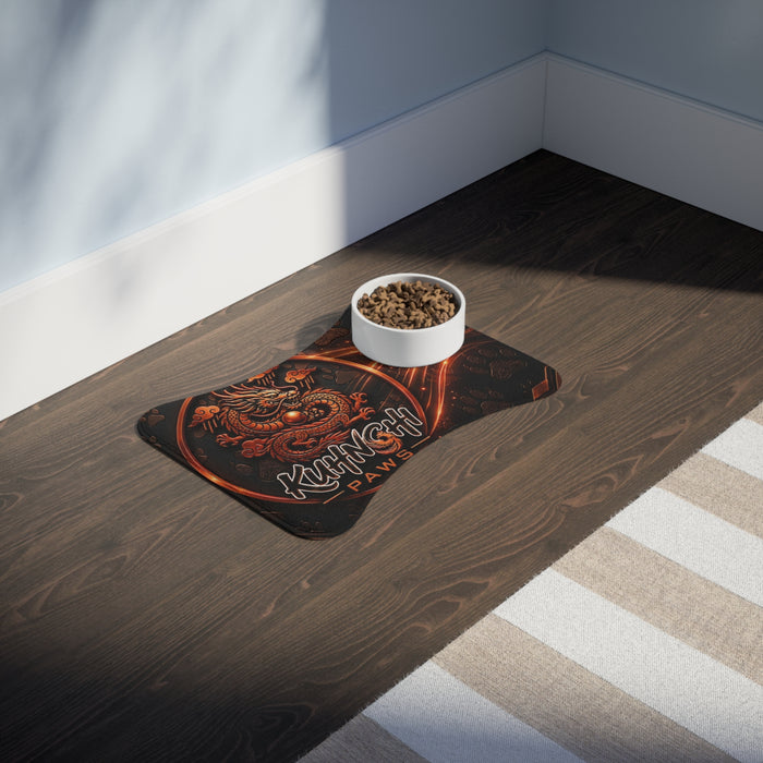 Dragon Paws Pet Feeding Mat — Non-Slip Waterproof Bowl Placemat