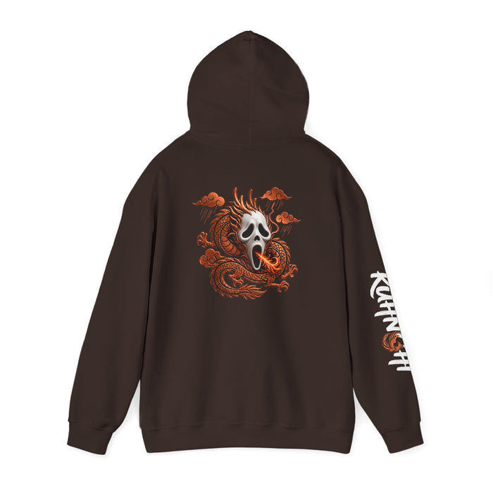 Hoodie — Ghost Mask Koi Dragon Graphic Hooded Sweatshirt
