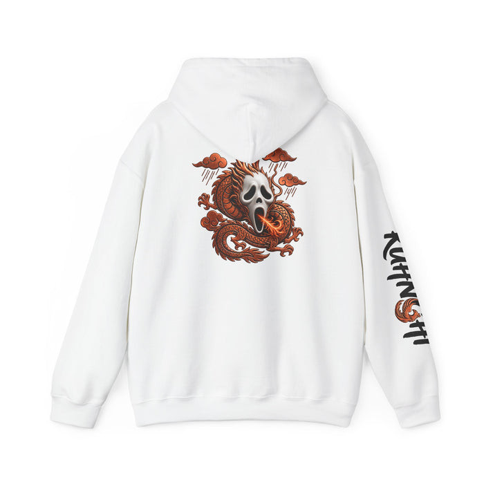 Hoodie — Ghost Mask Koi Dragon Graphic Hooded Sweatshirt