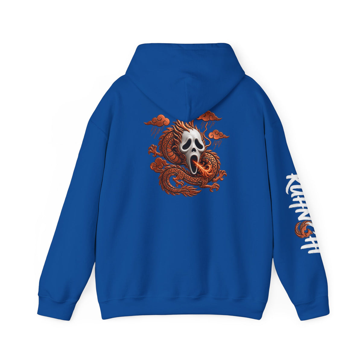 Hoodie — Ghost Mask Koi Dragon Graphic Hooded Sweatshirt