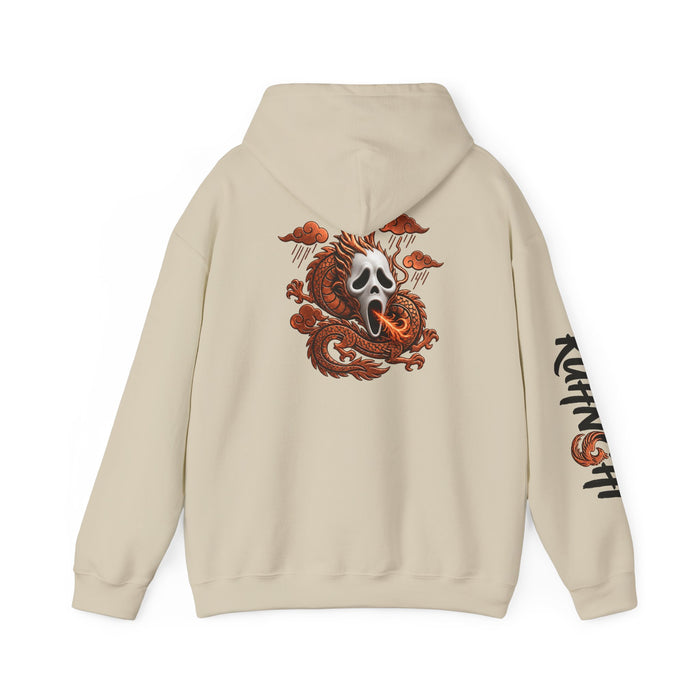 Hoodie — Ghost Mask Koi Dragon Graphic Hooded Sweatshirt
