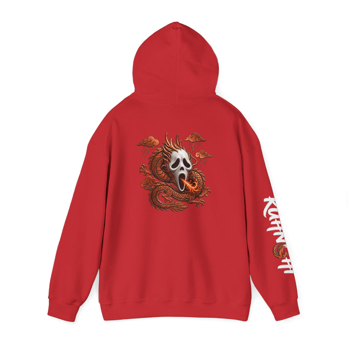 Hoodie — Ghost Mask Koi Dragon Graphic Hooded Sweatshirt