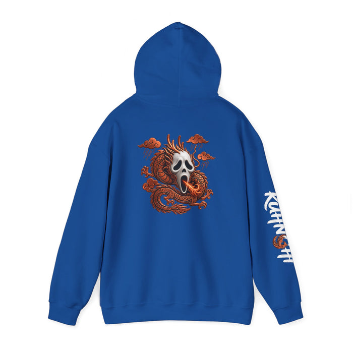 Hoodie — Ghost Mask Koi Dragon Graphic Hooded Sweatshirt