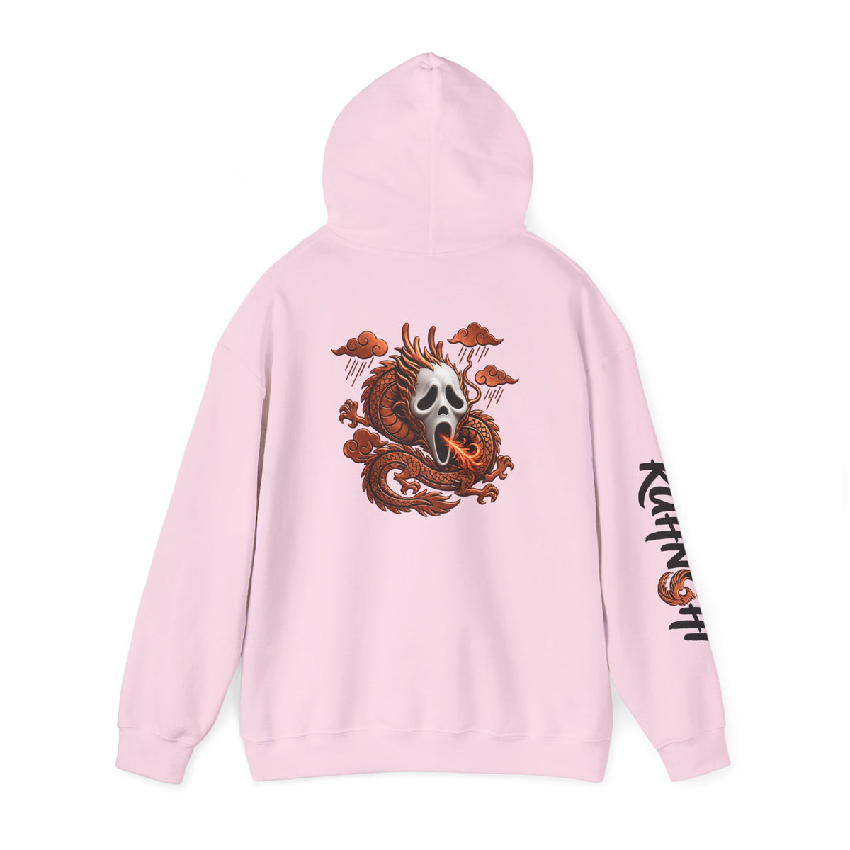 Hoodie — Ghost Mask Koi Dragon Graphic Hooded Sweatshirt