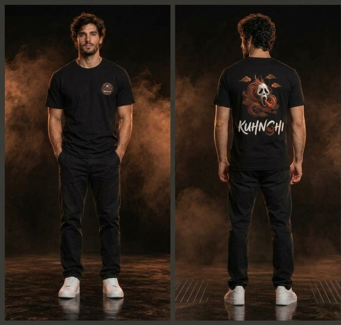 Dragon Skull Graphic Tee — "KuhnChi" Streetwear T-Shirt