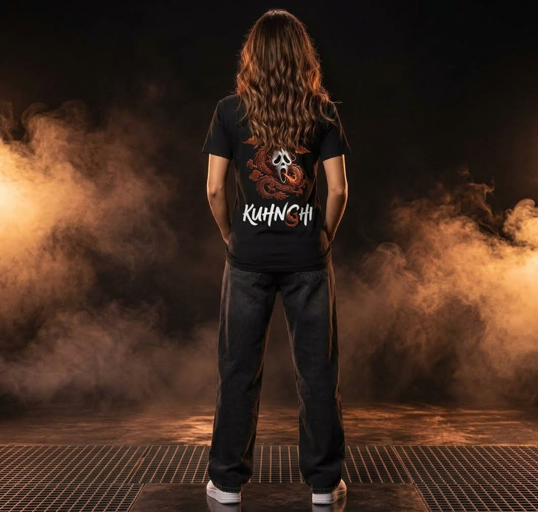 Dragon Skull Graphic Tee — "KuhnChi" Streetwear T-Shirt
